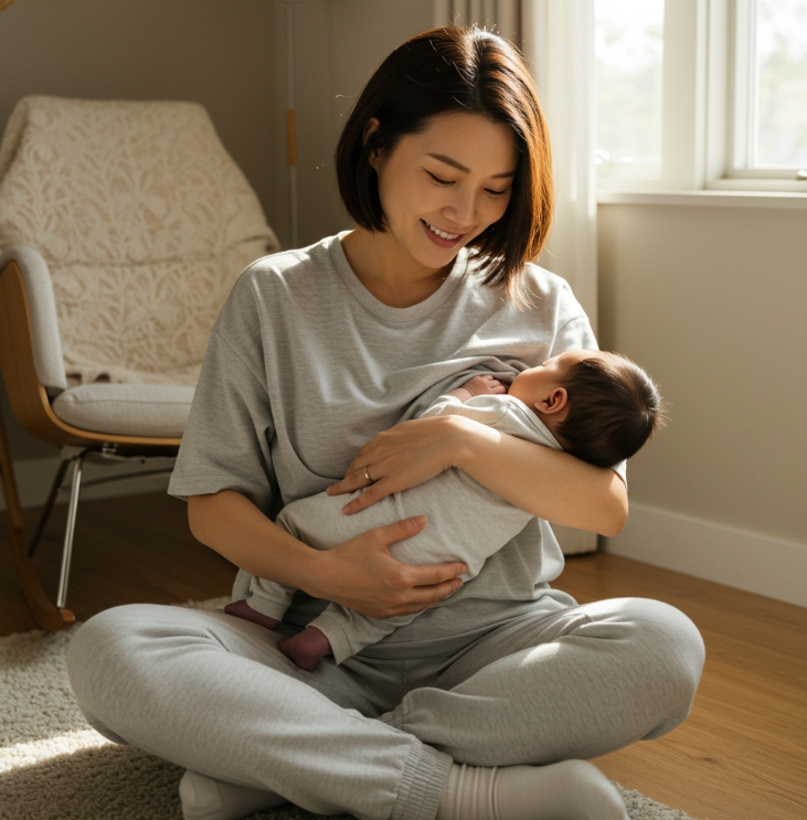 모유 수유는 어떤 느낌이었냐면요~