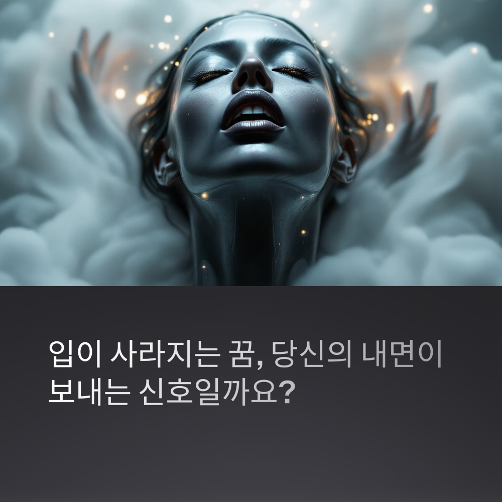입이 사라지는 꿈