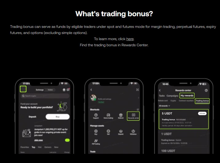 OKX 트레이딩 보너스 확인 가이드 (Rewards Center)