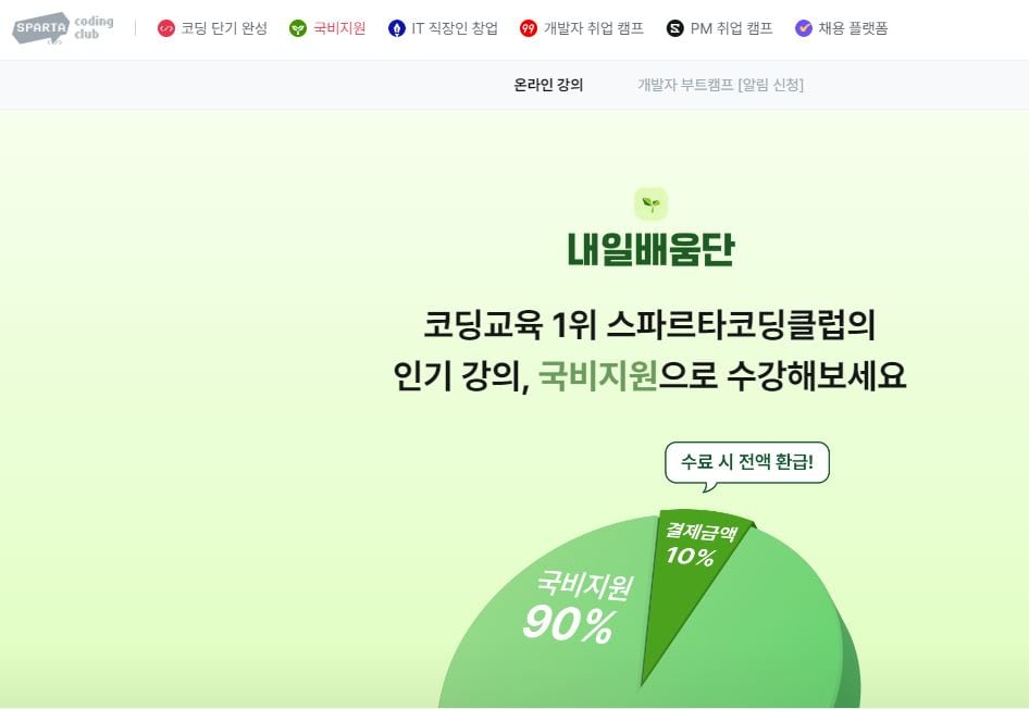 This is [국비 지원 코딩 교육 스파르타 코딩클럽]