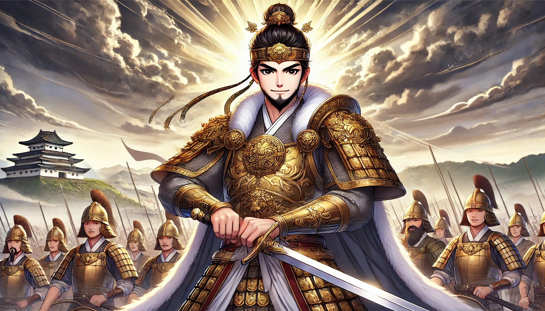 백제의 황금기를 연 근초고왕 애니 이미지