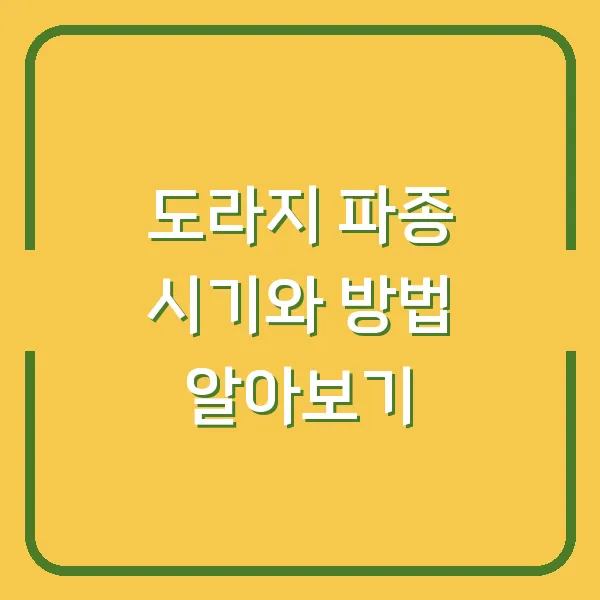 도라지 파종 시기와 방법 알아보기