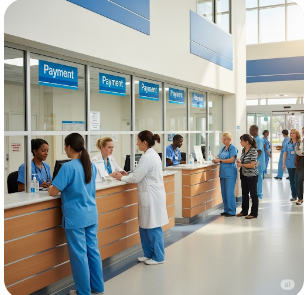 대형병원 입퇴원 접수처 현장