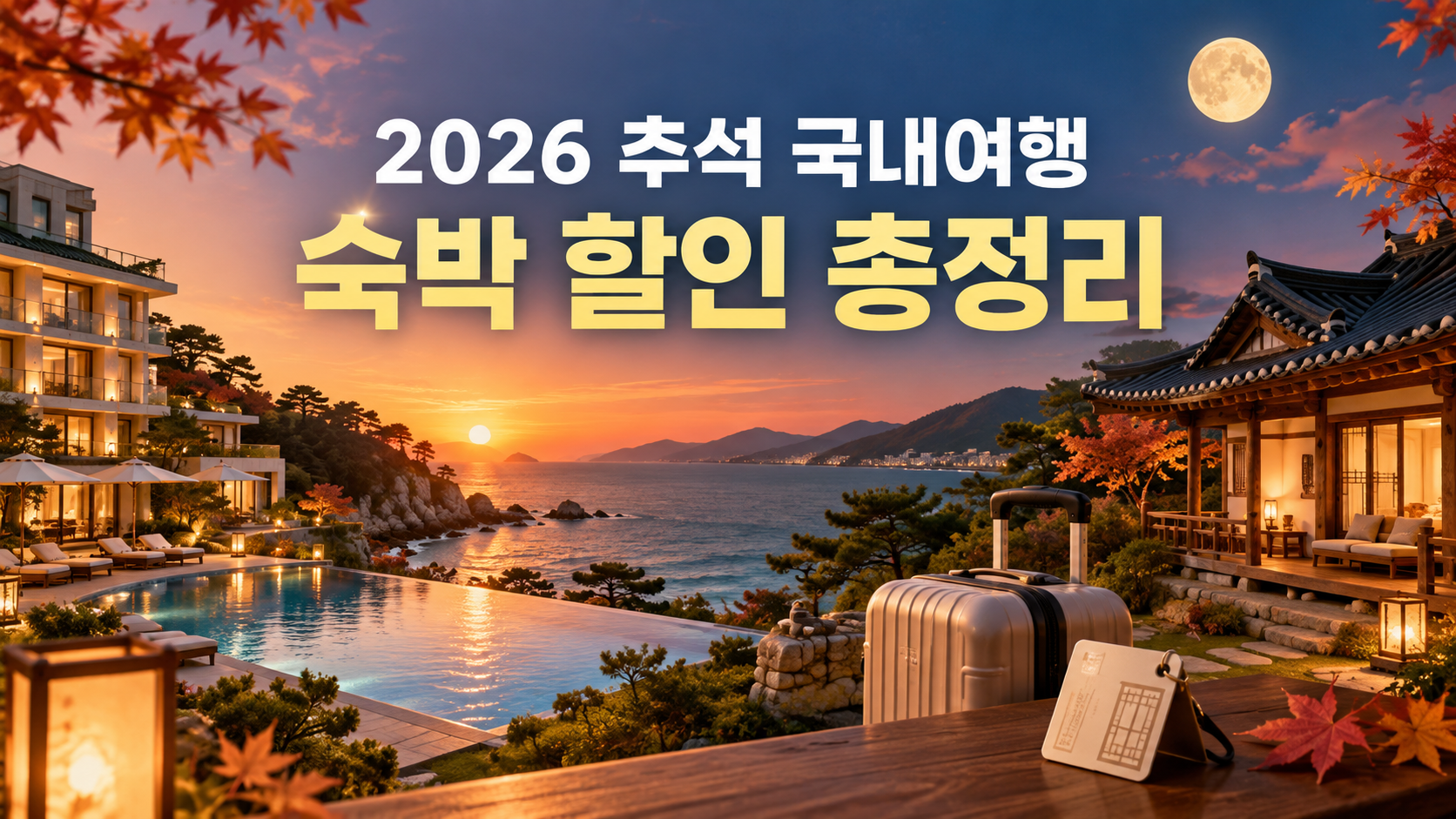 2026 추석 연휴 국내 여행 숙박 할인 총정리-쿠폰 발급·사용 방법
