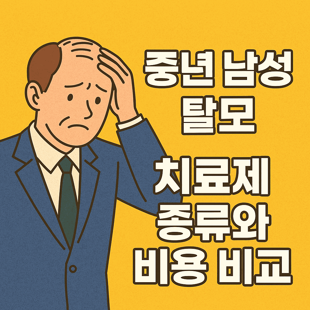 중년 남성 탈모약