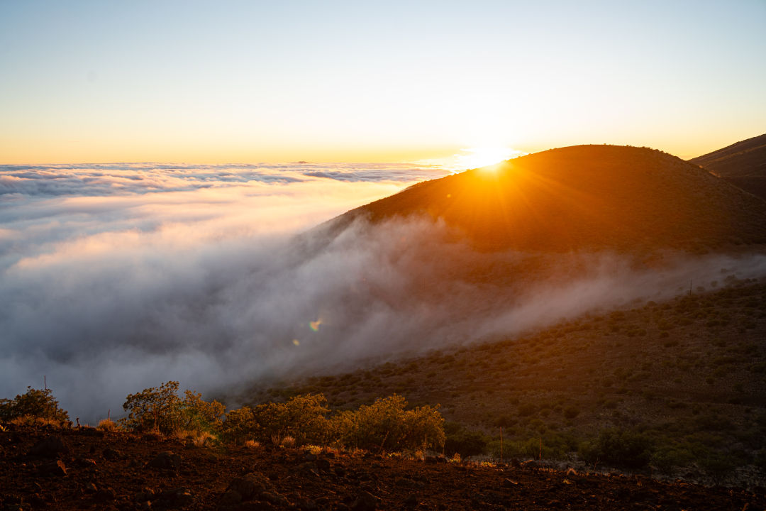 하와이 마우나케아 일몰