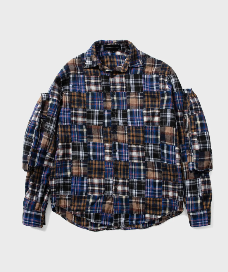 나는 솔로 234회 데프콘 패션, 후 디사이즈 워(WHO DECIDES WAR) 멀티 플레이드 포켓 플라넬 셔츠 정보