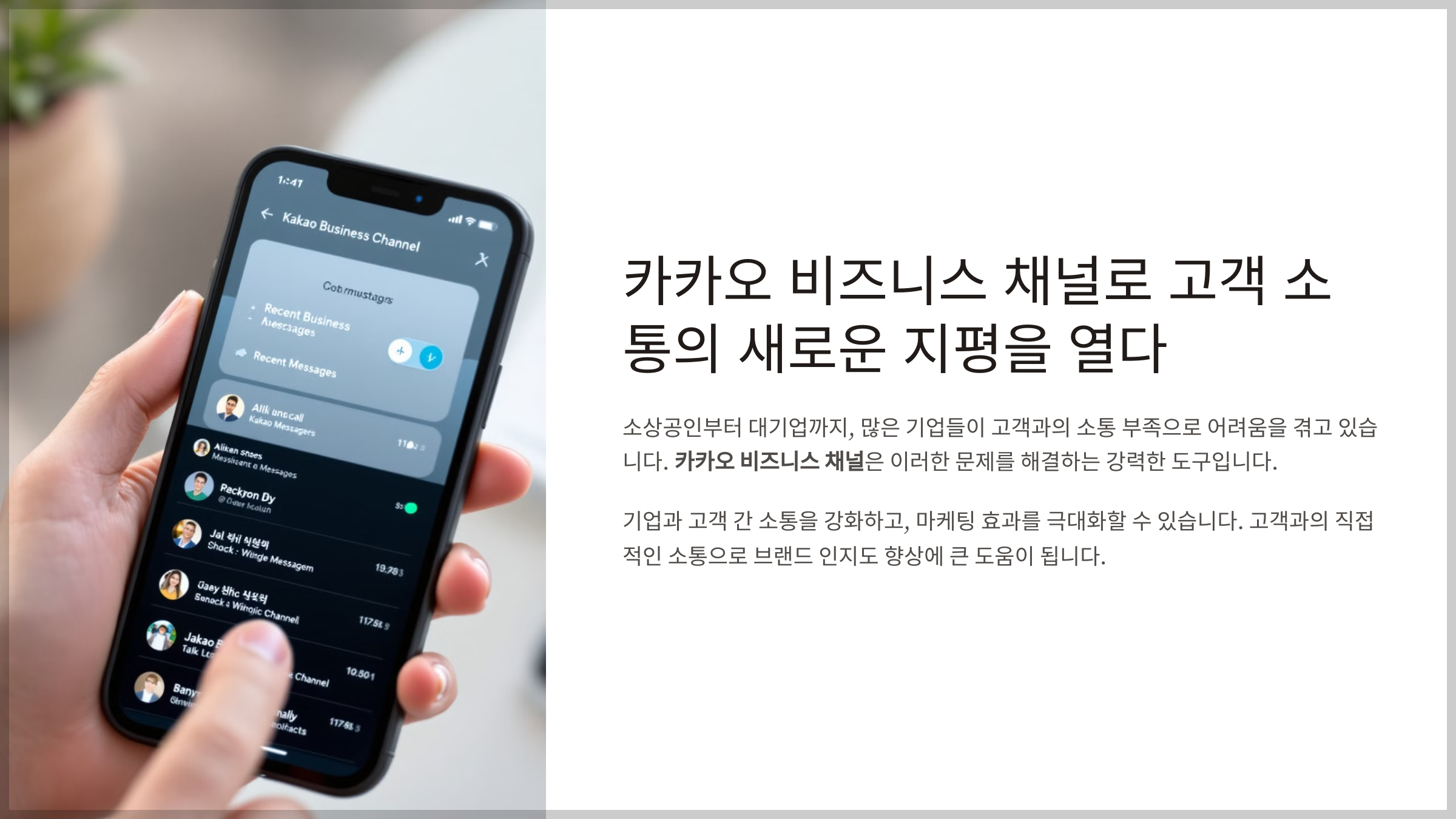 카카오톡 비즈니스 채널