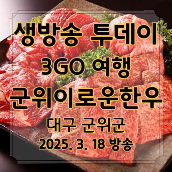 생방송 투데이 3GO 군위여행