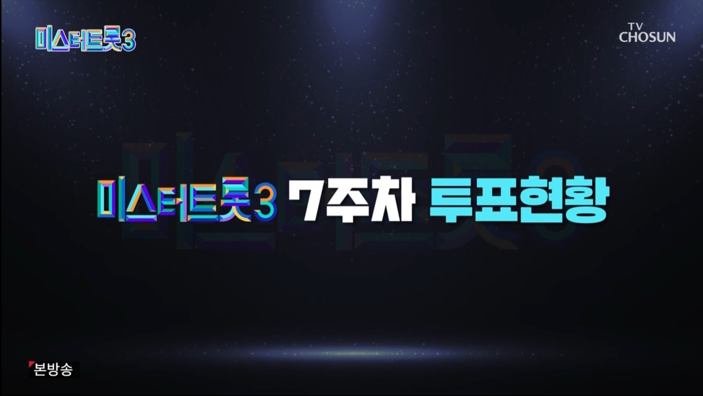 미스터트롯3 7주치 투표현황