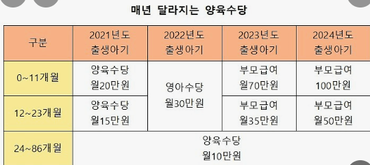 2024년 출산혜택 신청 지급 사용처 방법