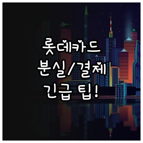 롯데카드 모바일 앱 간편 결제 분실 ..