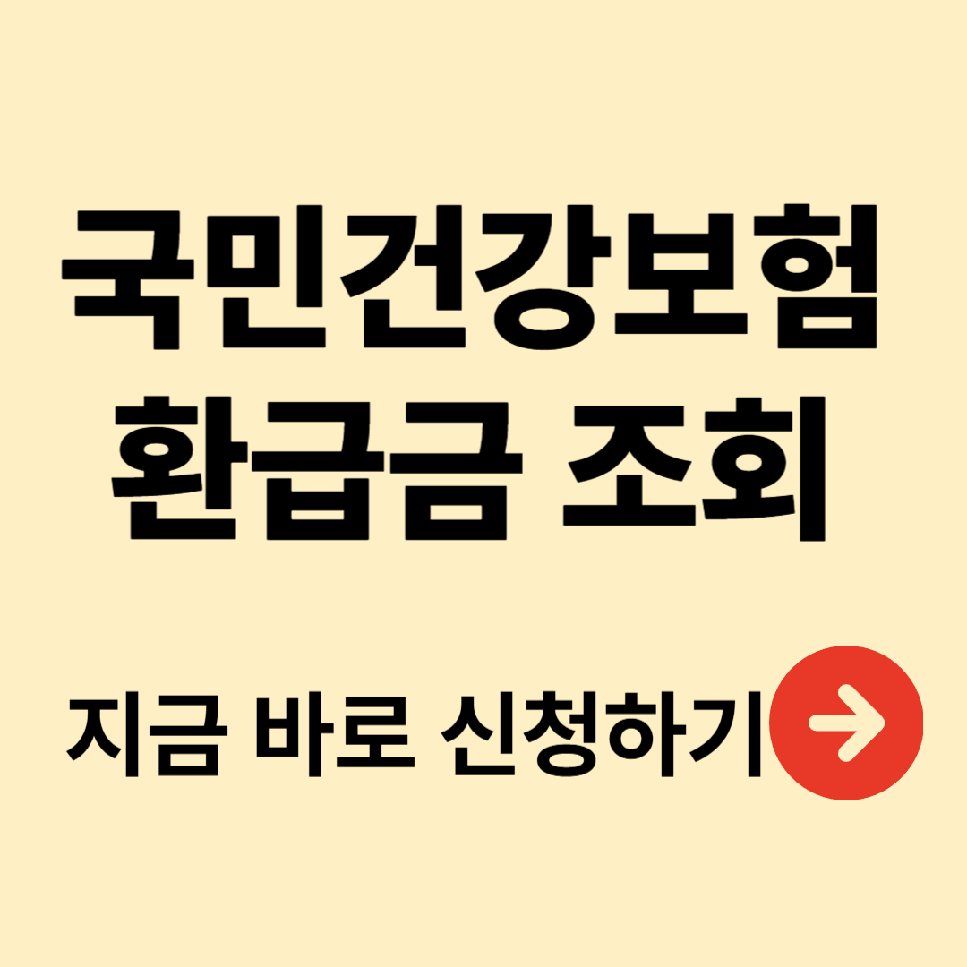 국민건강보험 환급금