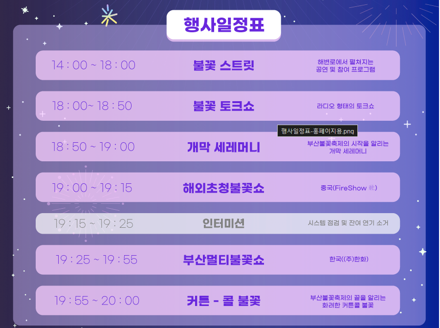 024년 부산 불꽃 축제 완벽가이드(일정 및 예매방법, 교통정보 )