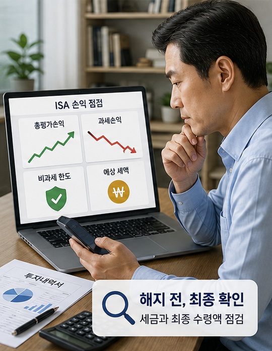 중개형 ISA 재가입과 증권사 이전 조건을 비교하는 직장인 투자자