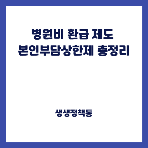 병원비 환급 제도 본인부담상한제 총정리