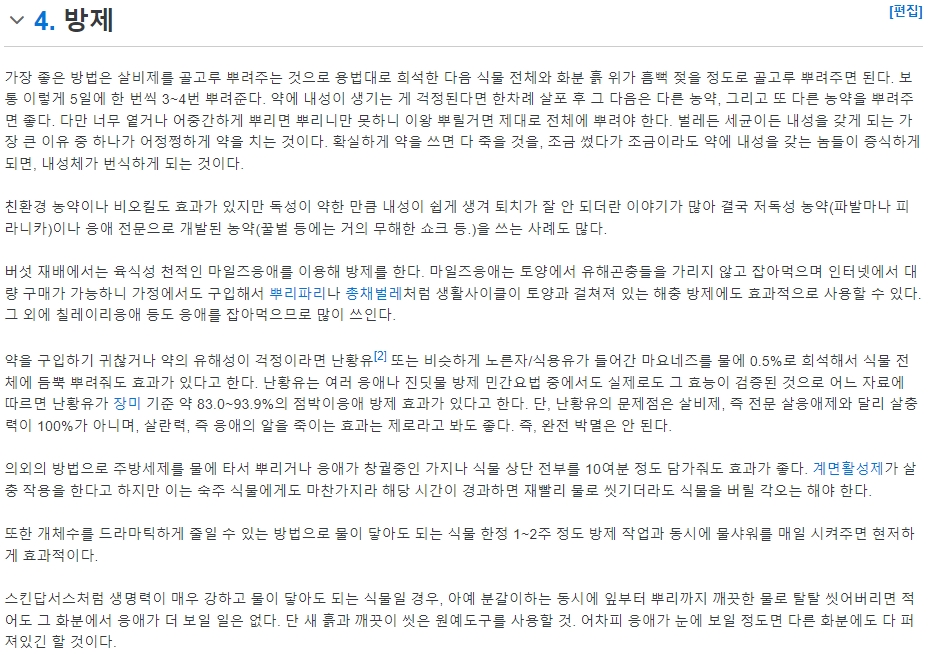 버섯 재배 시 응애 방제 방법에 대한 정보