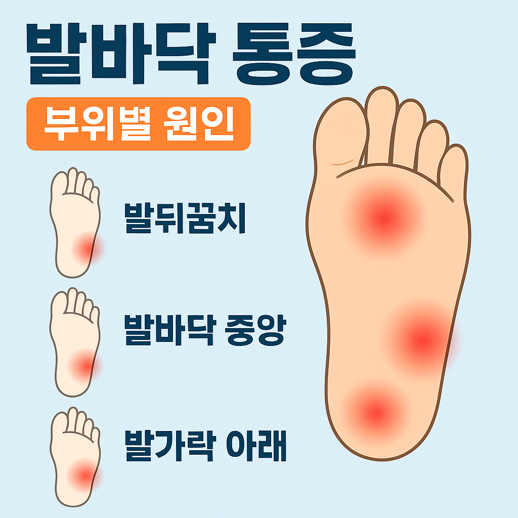 발바닥-통증-부위별-원인