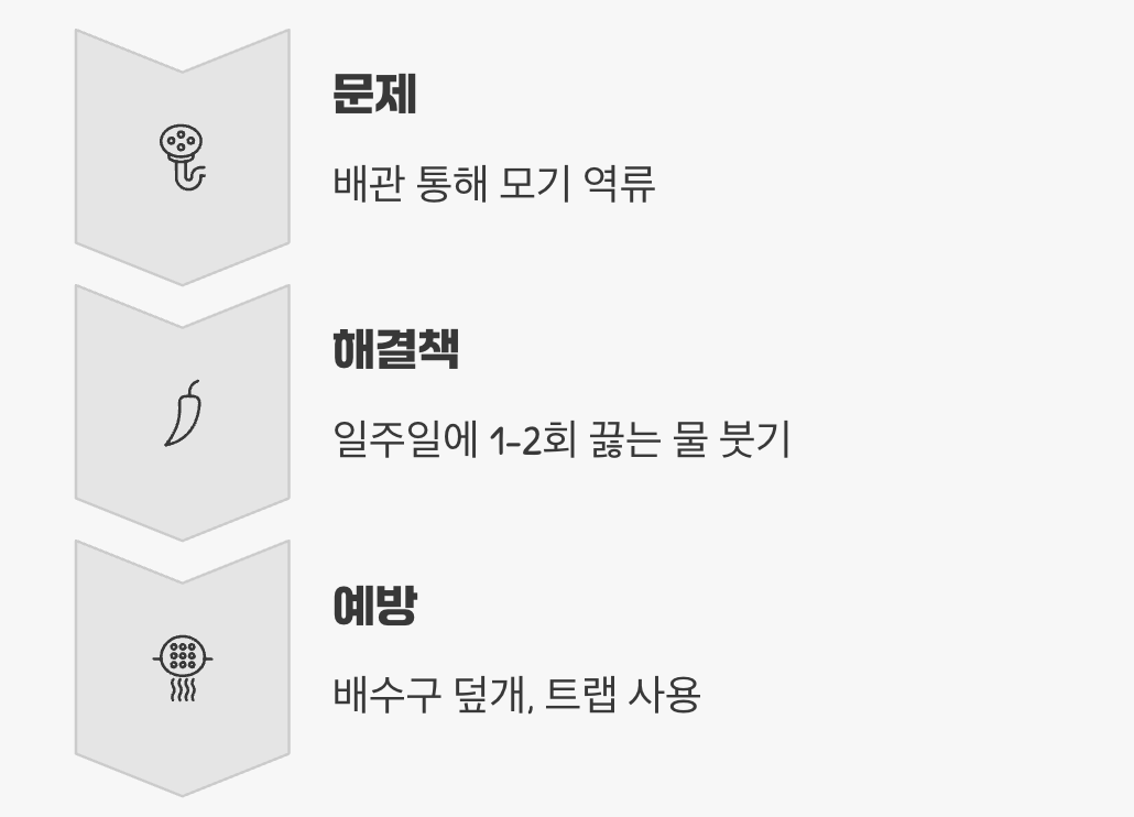 보이지 않는 침투로, 하수구와 배수구 관리