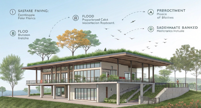 재난 방지 건축 설계에 대한 이미지입니다.