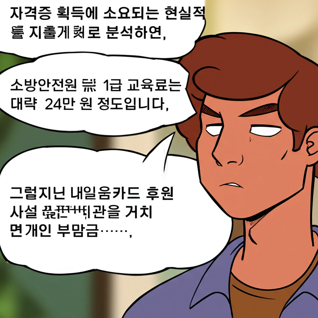 직장인 소방안전관리자 자격증 취득 비..