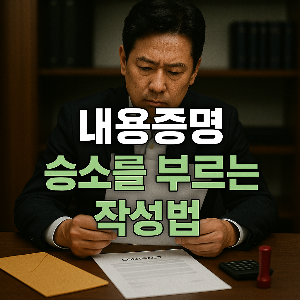 내용증명, 승소를 부르는 작성법