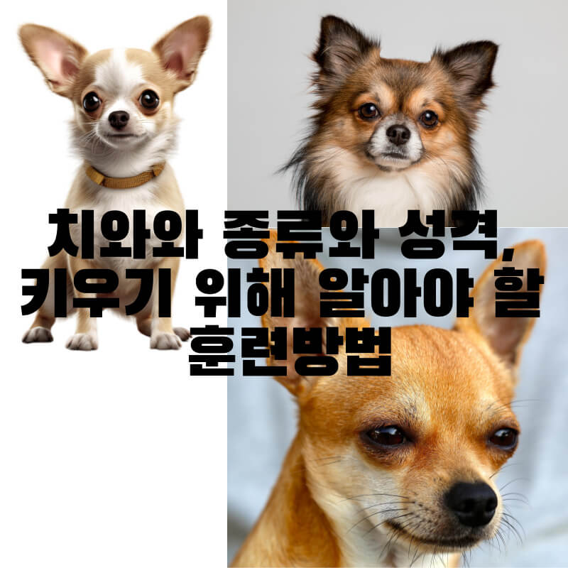 치와와 종류와 성격&#44; 키우기 위해 알아야 할 훈련방법