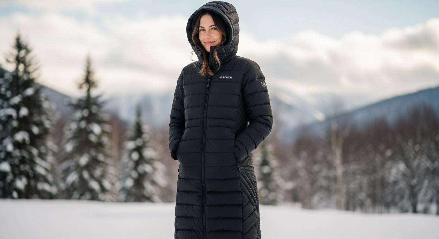 아이더 여성 롱패딩