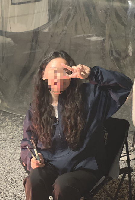 긴머리-히피펌-2개월차