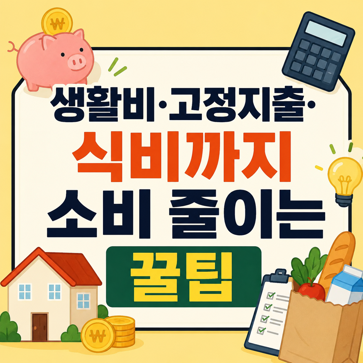 소비 줄이는 꿀팁
