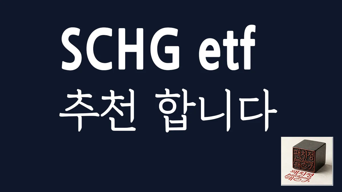 미국 대형 성장주 SCHG ETF 총정리 썸네일