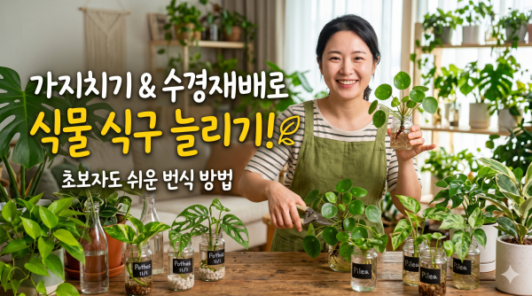 가지치기와 수경 재배로 식물 식구 늘리는 즐거움