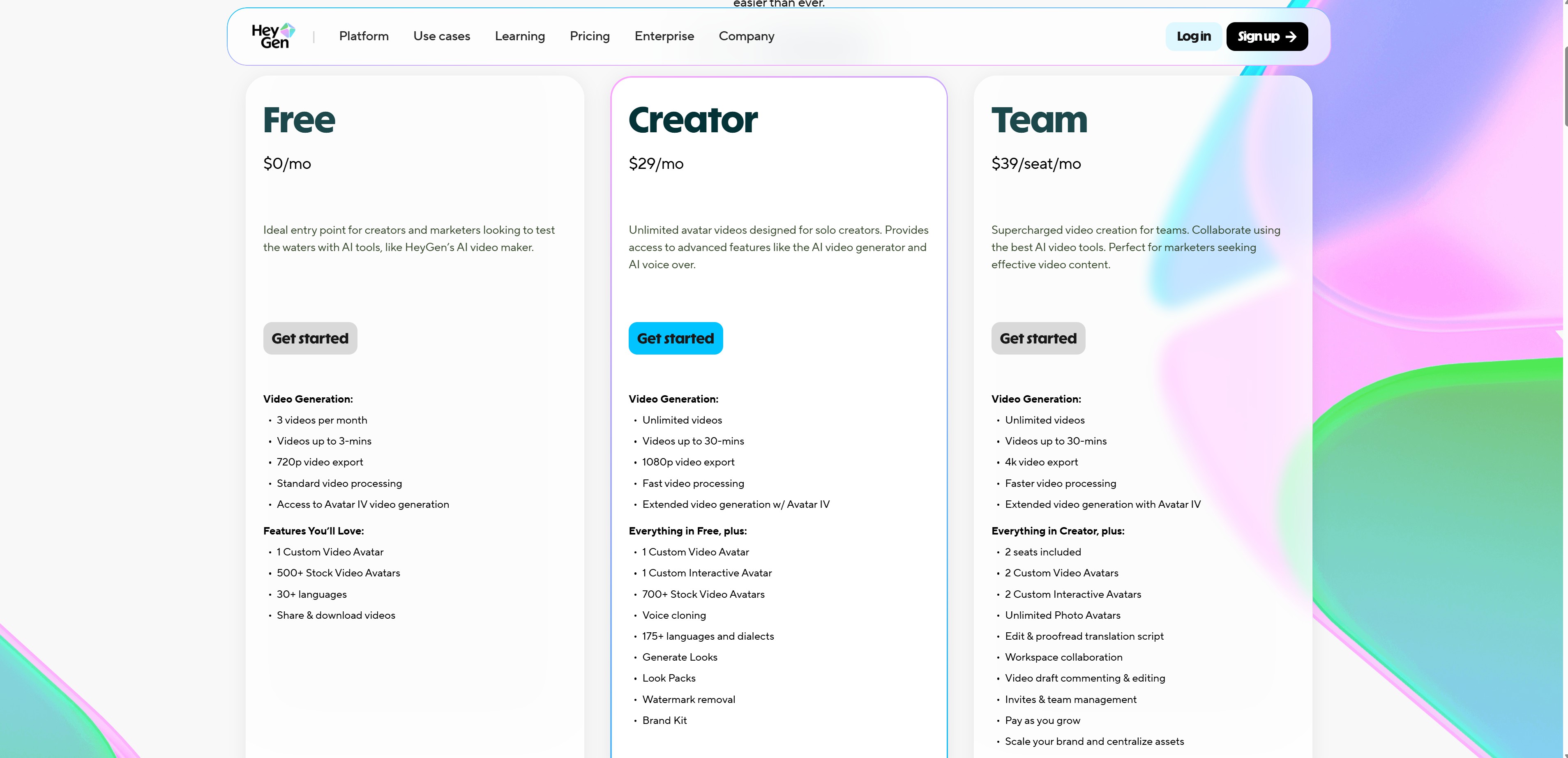 HeyGen Pricing Plans