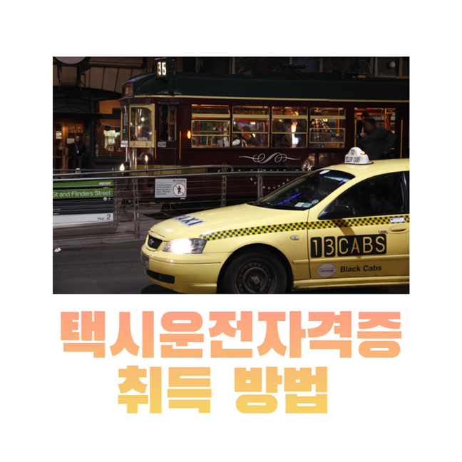 택시자격증 취득방법