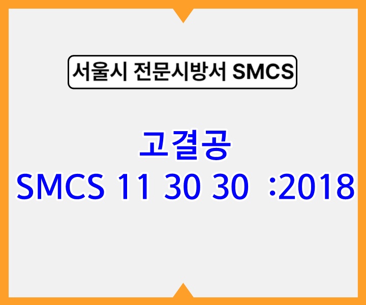 고결공 SMCS 11 30 30 :2018 서울시 전문 시방서1