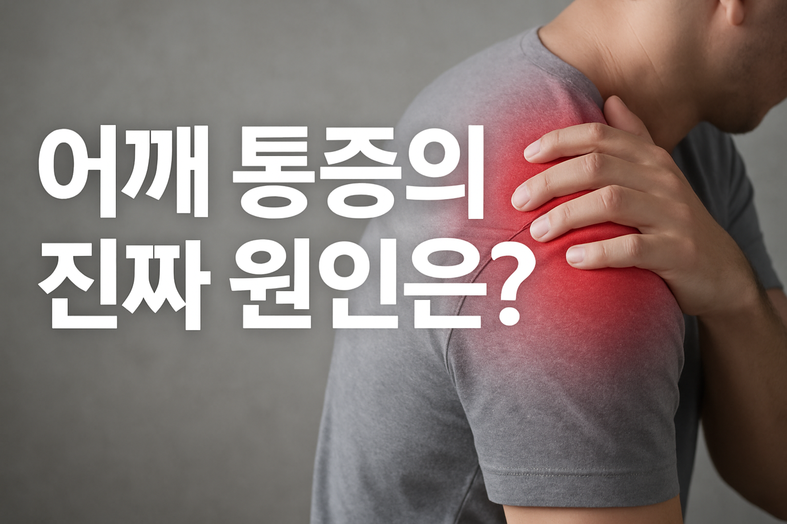 어깨 통증의 원인 5가지 총정리