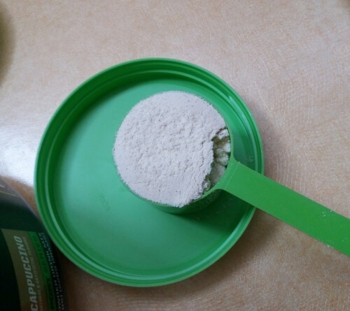 스쿱과 분말 사진