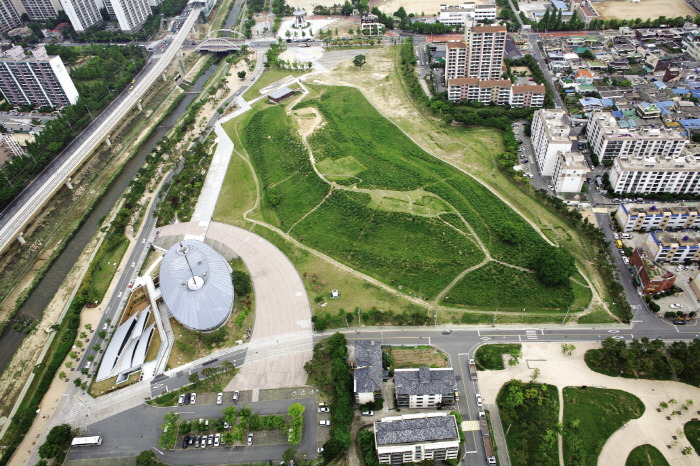 김해 대성동 고분군 전경