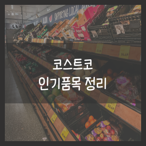 코스트코 인기품목