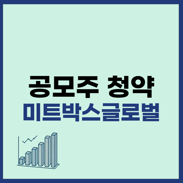 미트박스글로벌 공모주 청약 일정 수요예측 정보