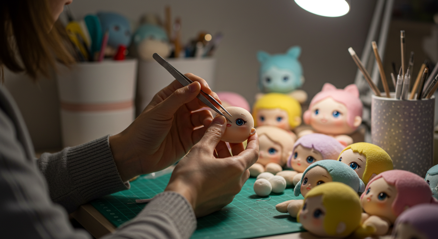 인형 눈깔 붙이기 부업