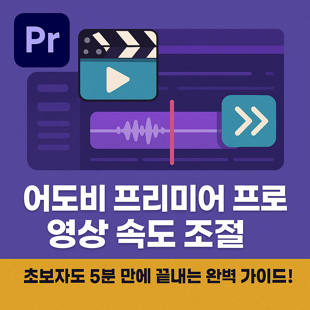 어도비 프리미어 프로 영상 속도 조절, 초보자도 5분 만에 끝내는 완벽 가이드! ⏩