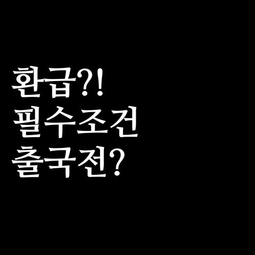 출국납부금 환급 조건과 신청 기한 정..