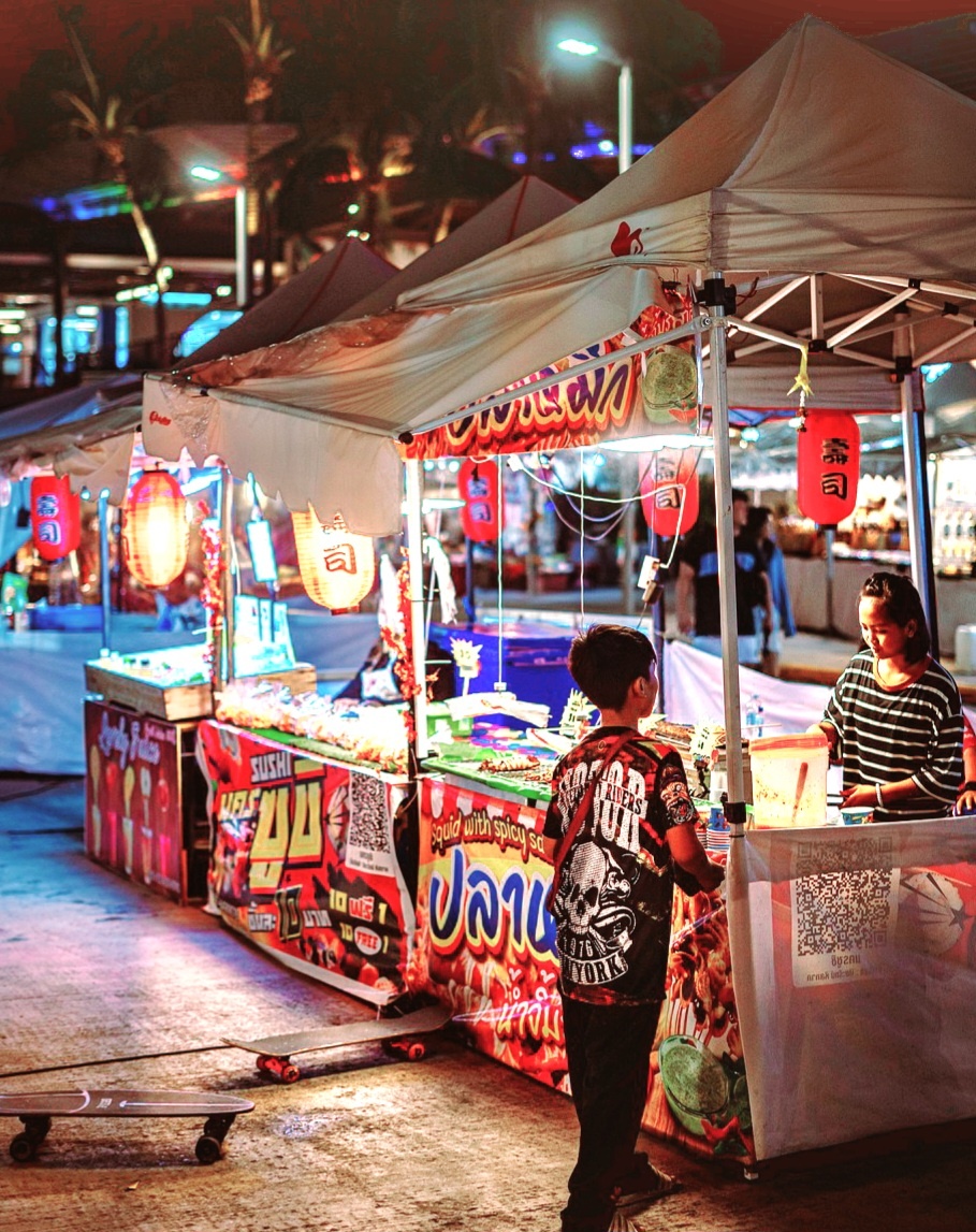 동남아 야시장 풍경