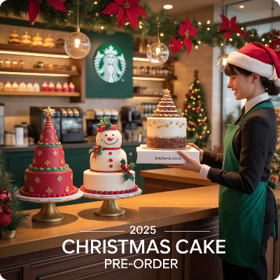 2025 스타벅스 크리스마스 홀케이크 사전예약 이미지