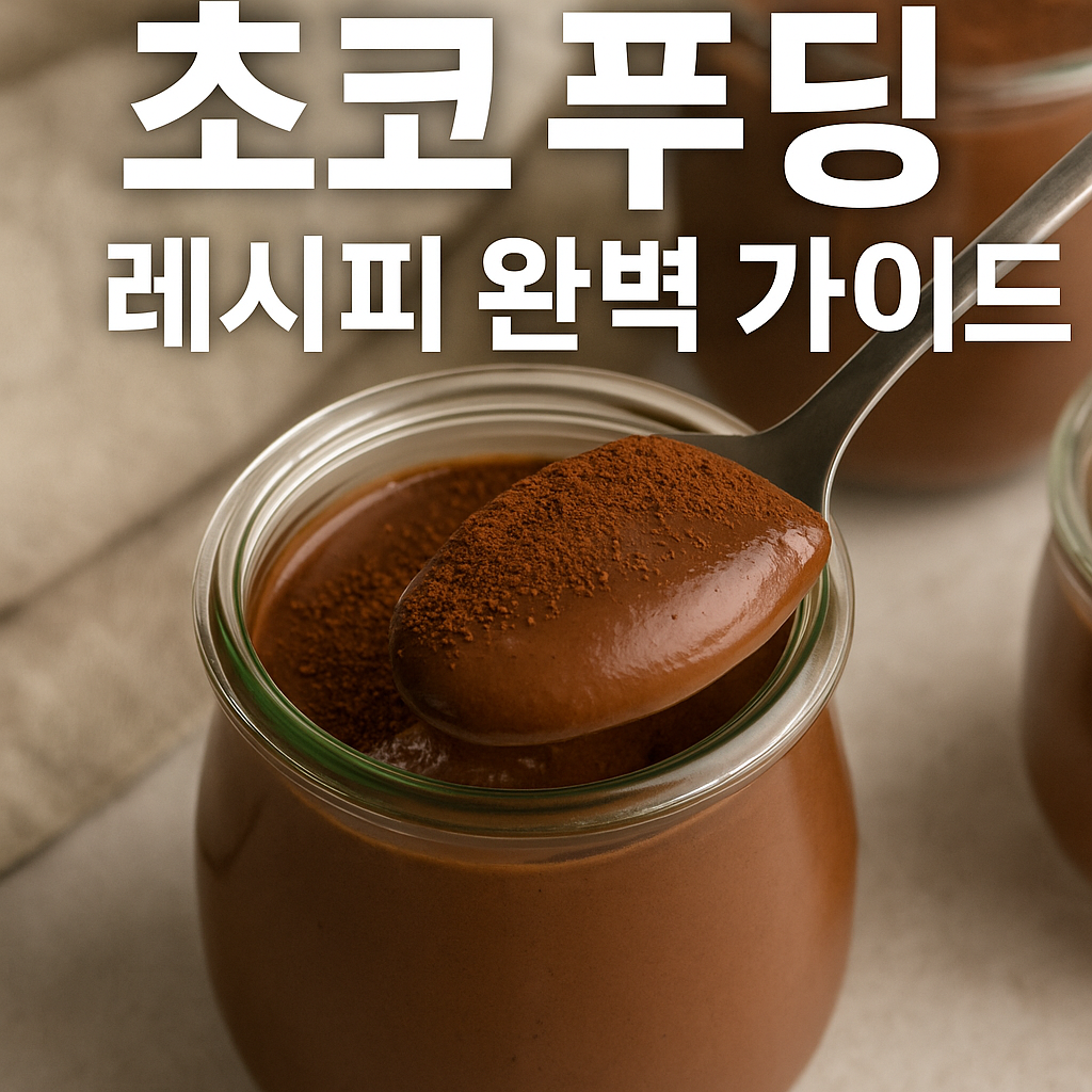 초코 푸딩 레시피