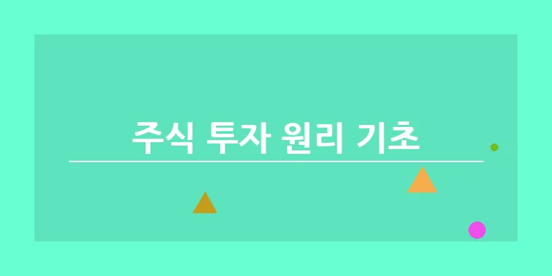 주식 투자 원리 기초_5