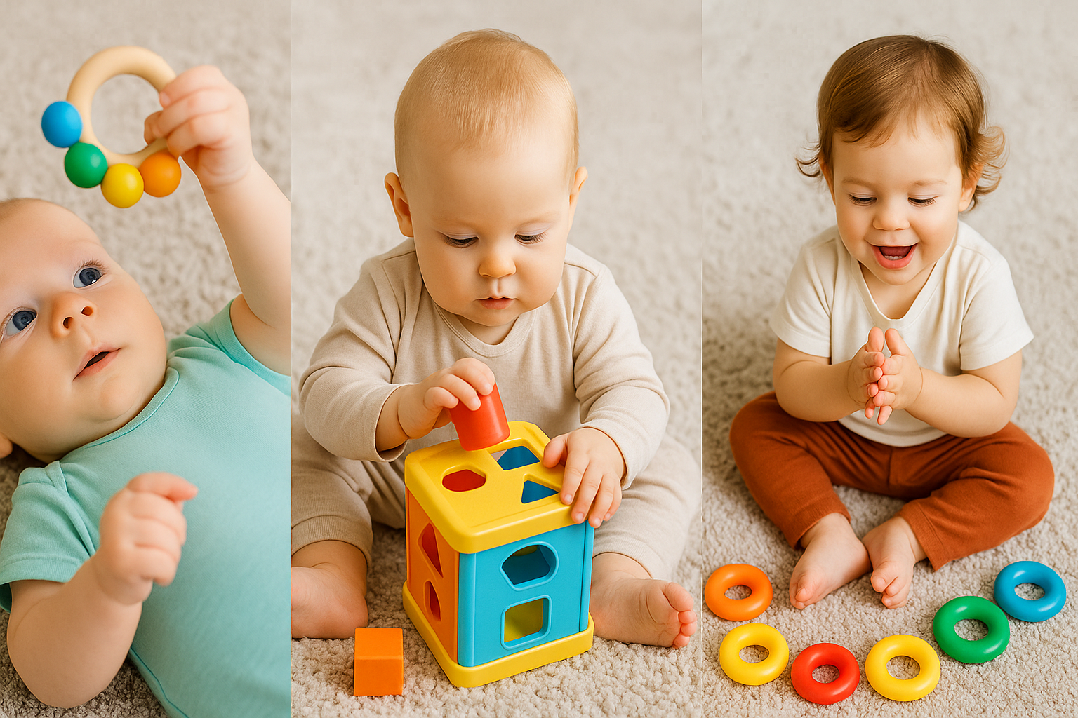 월령별 영유아 발달 놀이법 (인지, 감각, 신체)관련 사진