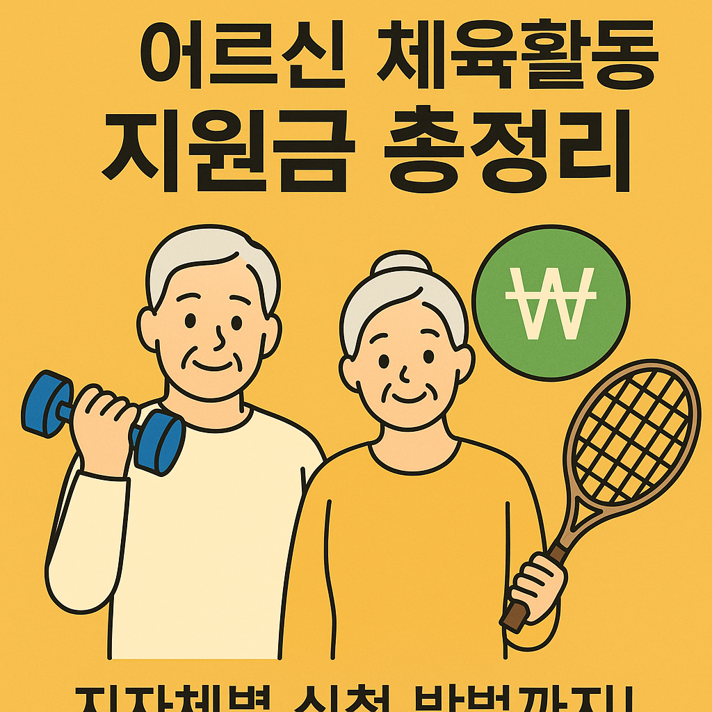 2025 어르신 체육활동 지원 안내