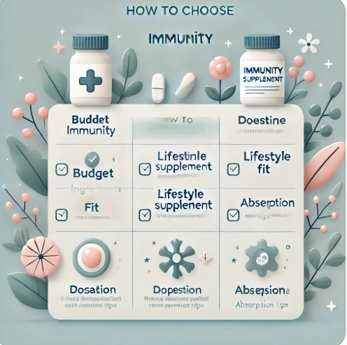 영양제 선택 체크리스트를 시각화